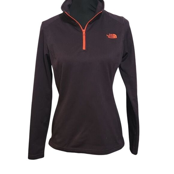 The North Face Shirt Womens Small Quarter Zip Purple Long Sleeve Top - Picture 1 of 10